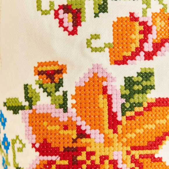 NWT Farm Rio Embroidered Floral Twill Shorts Size:L *RARE* - Picture 3 of 12